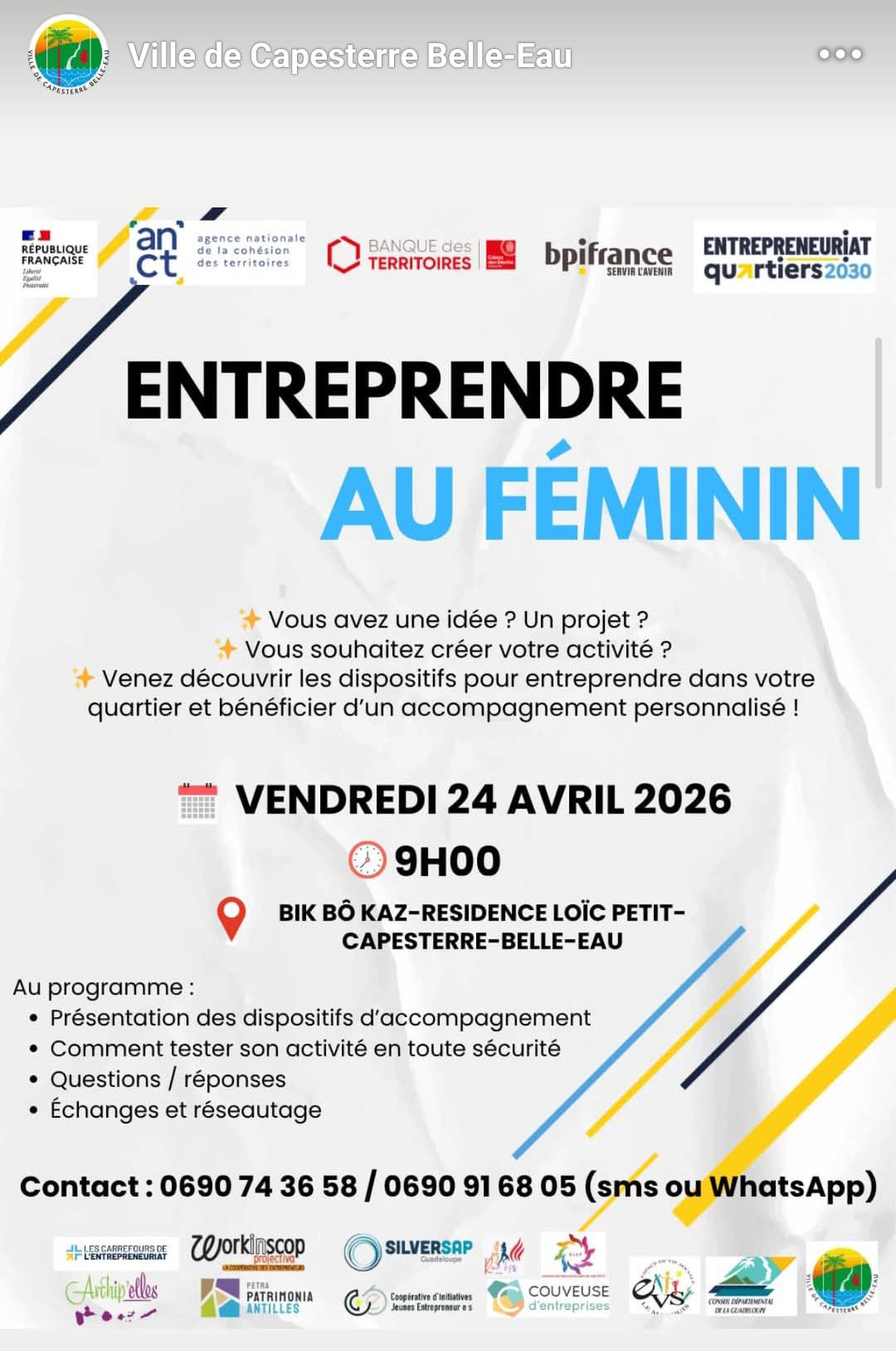 Entreprendre en féminin 2026