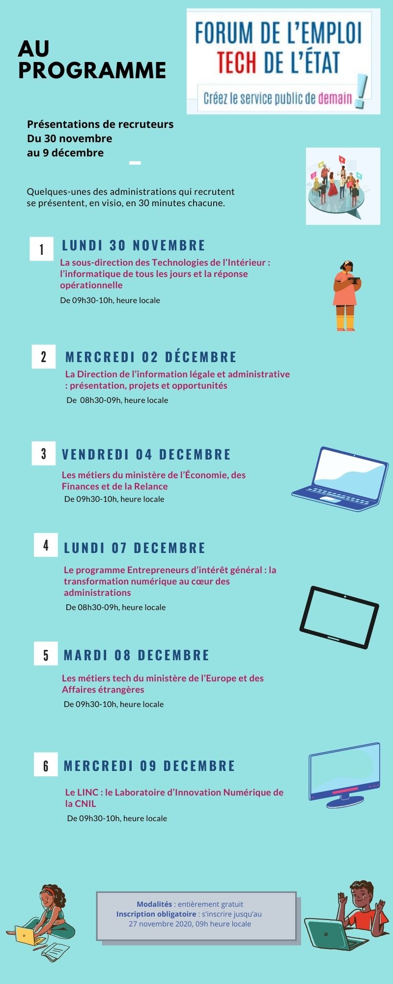 Le Forum de l’emploi TECH de l’État – InfoJeunes Guadeloupe