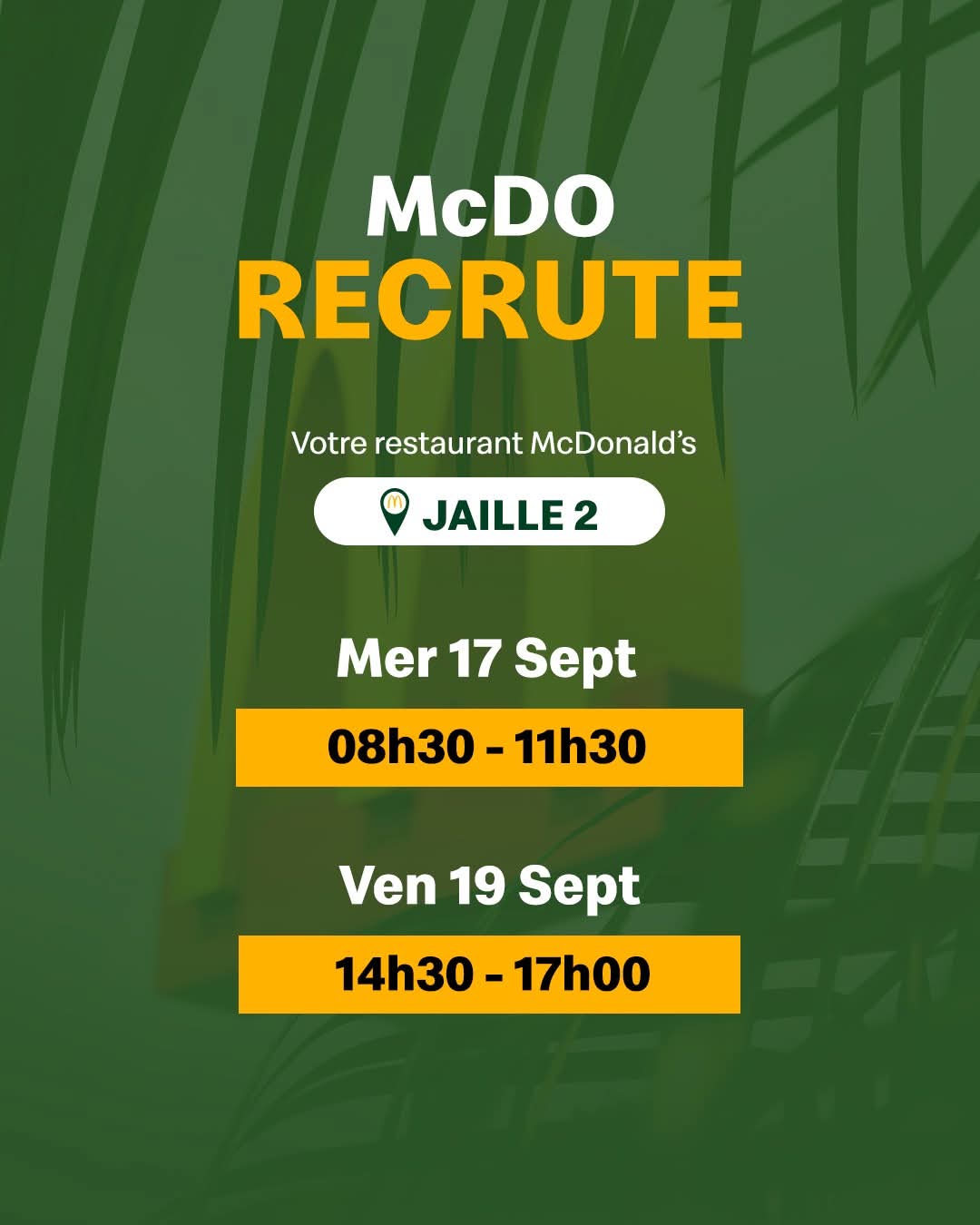 Mc Do recrute